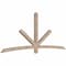 Ekena Millwork Alberta Smooth Timber Gable Bracket, Douglas Fir, 108"W x 45"H x 3 1/2"D x 3 1/2"F, 10/12 Pitch GBW108X45X0404ALB00SDF - alternate 4